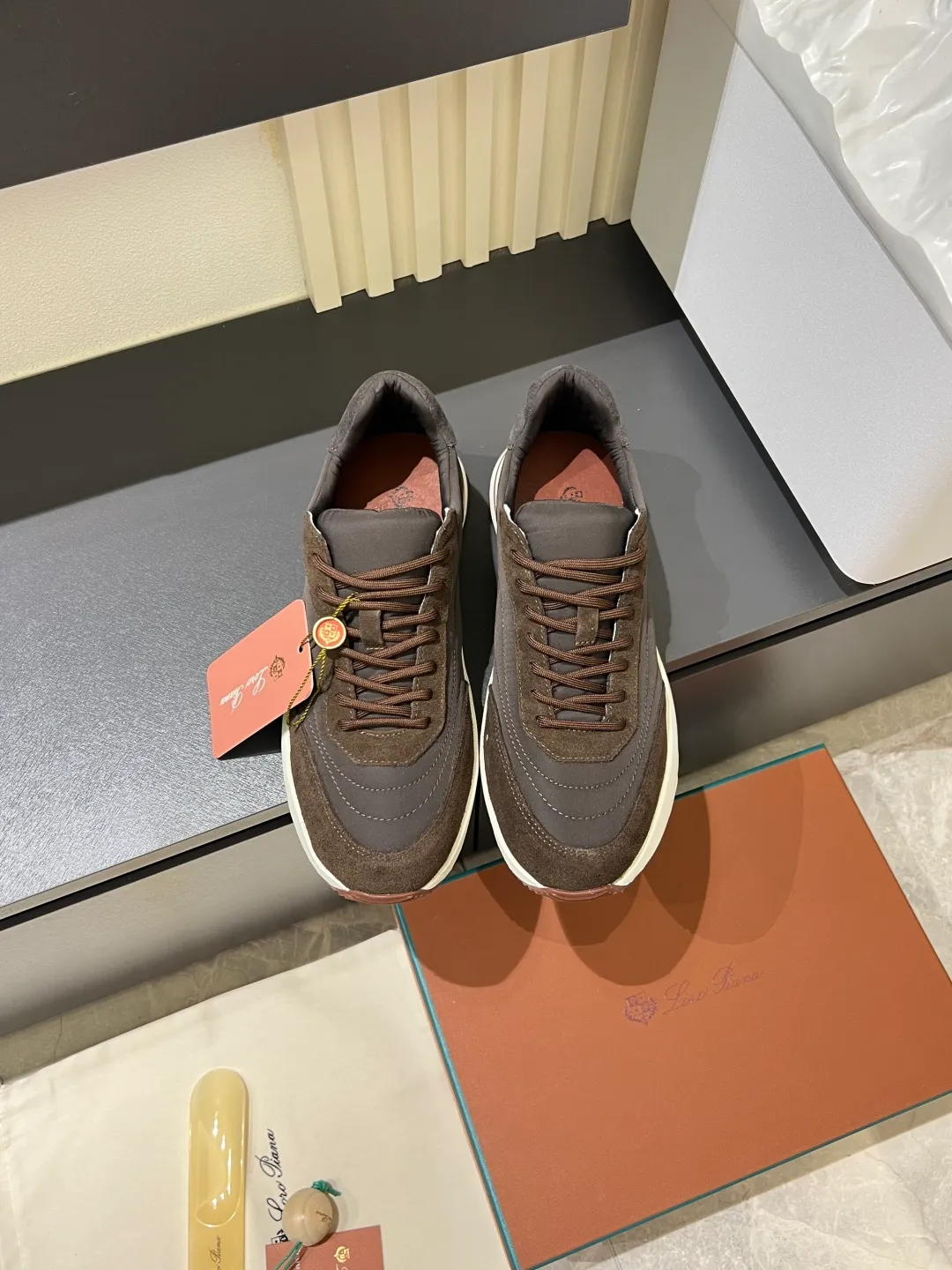 Men's men's shoes 💰p480 Loro men's shoes 💰piana niche classic jogging shoes, men's lace-up casual shoes and sneakers, high-quality lightweight and comfortable fabrics, suitable for outdoor leisure, the color scheme is young and energetic, and it looks great with sportswear or casual suits! Size: 38-44 (45 customized)